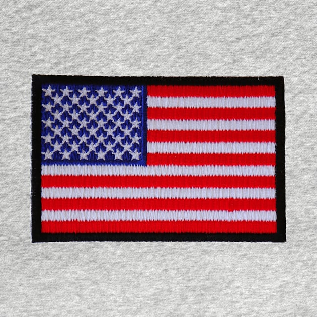 Embroidery American Flag Sticker by anacarminda